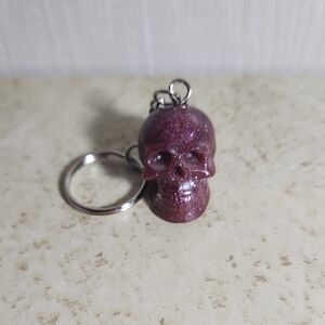 Skull Keychain ( purple )